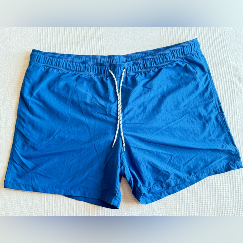 Men's Goodfellow Swim Trunks, Royal Blue, XXL